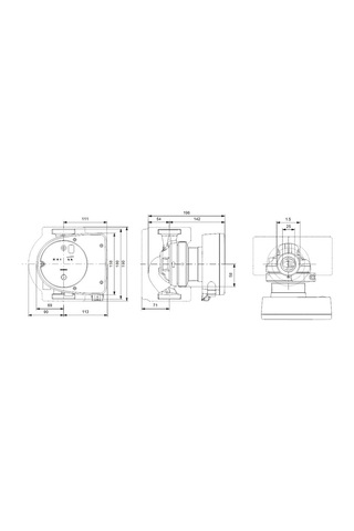 Grundfos Magna1 25-80 180 Mm 100-125.000 Kazan İçin Frekans Konvertörlü Sirkülasyon Pompası 8mss 8.5m³/h