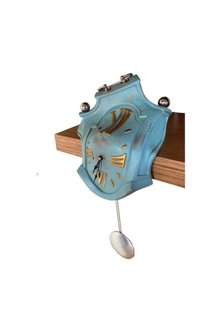 Antartidee Raf Üzerine Sarkaçlı Saat / Drop Pendulum Clock Antik