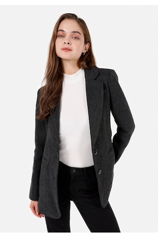 Colins Gri Kadın Ceket Cl1071188 Q1.v1 Dgr Koyu Gri