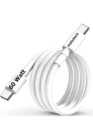 Matutech Type C To Type C Hızlı Şarj Ve Data Transfer Özellikli