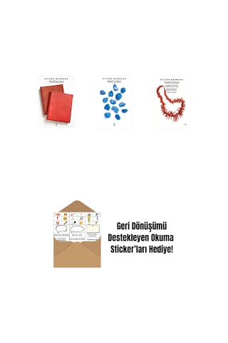 Defterler + Metinler + Daktiloya Çekilmiş Şiirler + Okuma Sticker'ları