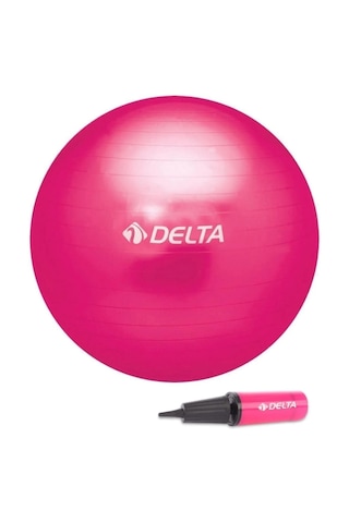 Delta 55 Cm Pembe Pilates Topu + Pompa Jcf227