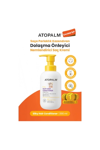 Çocuklar İçin Dolaşma Önleyici Nemlendirici Saç Kremi Atopalm Silky Hair Conditioner Kids