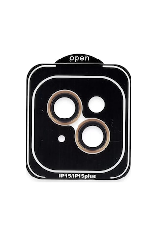 iPhone Uyumlu 14 Pvd Metal Kamera Lens - Turuncu