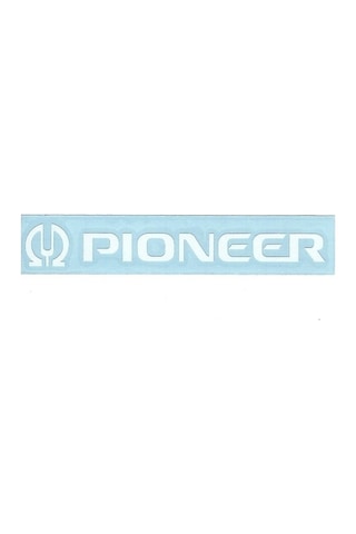 Miyrem Oto Aksesuar-pioneer Logo Sticker -beyaz 15x 2.5 Cm 15 X 2.5 Cm