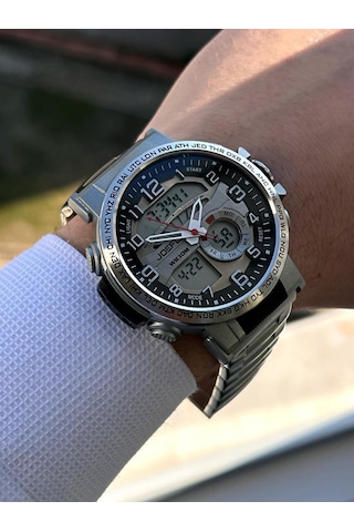 Joe-kj02 Joefox Digital&analog Kronmetre+takvim+alarm+aydınlatma Erkek Kol Saati