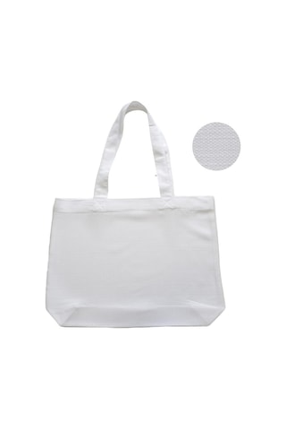 Keten Görünümlü Körüklü Kadın Kol Ve Omuz Çantası Kar Beyaz-1410