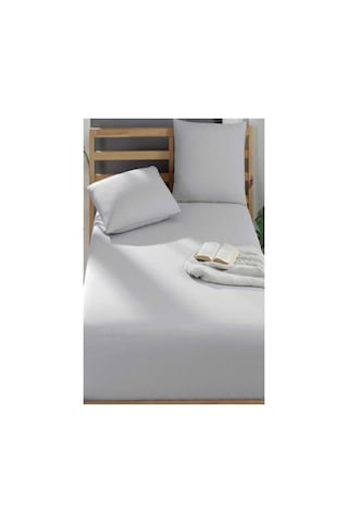 More Home Çift Kişilik Çarşaf Seti + Yastık Kılıfı Gri