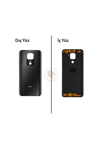 Xiaomi Redmi Note 9 Onix Siyahı Arka Pil Kapağı Batarya Kapağı Lazer Kesim Back Cover Çok Renkli