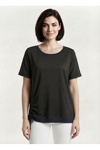Neden Tekstil Kadın Siyah Casual Rahat T-shirt