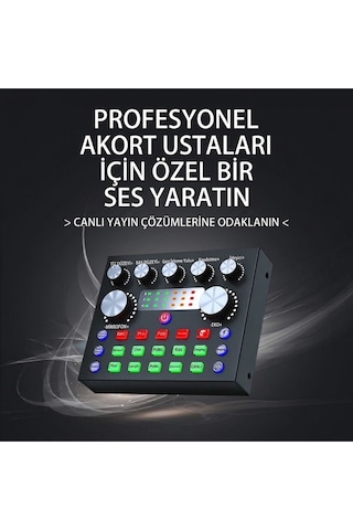 Profesyonel Mikrofon Seti Ses Kartlı Yayıncı Podcast Gaming Full Set Stüdyo Kalitesi Mikrofon