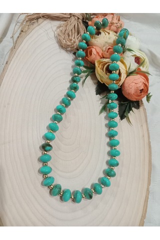 Turkuaz Rengi Şık Kolye Turkuaz