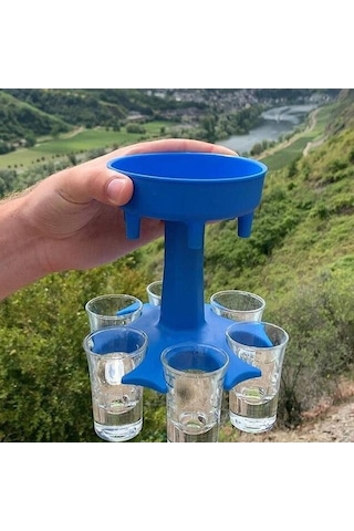 Novahub 6 Shot Cam Dağıtıcı Tutucu, 6 Yollu Şarap Bardağı, Raf Soğutucu, Bira İçecek Dağıtıcı, Shot Buddys Kokteyl Dağıtıcı Tutucu, Pembe Bar, 7 Adet