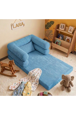 Miniwood Montessori Yatak Oyun Alanlı Bebek Yer Yatağı Sünger Çocuk Karyola 104 x 150 CM