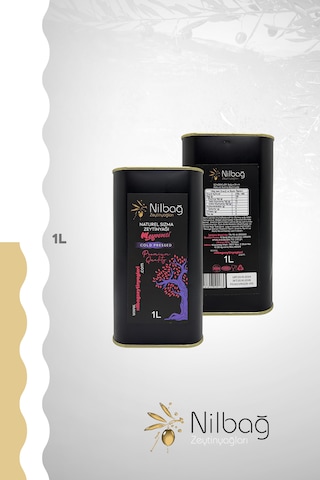 Nilbağ Zeytinyağları Ayvalık Natural Sızma Zeytinyağı Meyvemsi Teneke 1 L