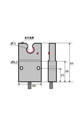 Mefa İpz-y5ya-pk ,kübik/5mm Pnp-nc Ayarlı 3-kablo İplik Sensör