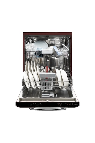 Vestel BM 5011 3 Programlı 13 Kişilik Retro Bulaşık Makinesi Bordo