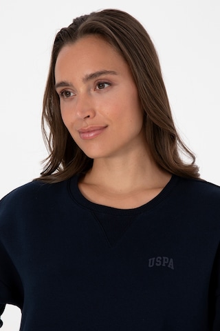 U.S. Polo Assn. Kadın Lacivert Şardonlu Bisiklet Yaka Basic Sweatshırt 50313586-VR033
