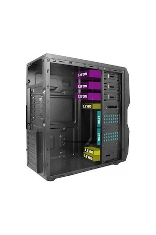 Vento TA-K62 550W Mid Tower Bilgisayar Kasası Siyah