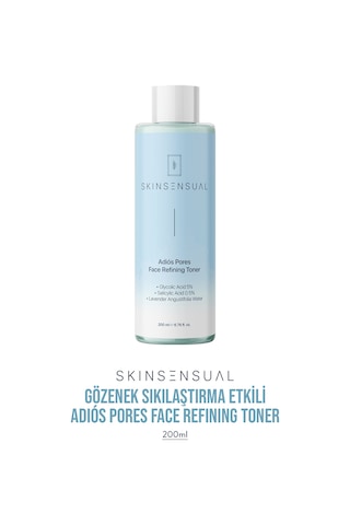 Skin Sensual Adiôs Pores Face Refining Toner (glycolic Acid 5%, Salicylic Acid 0.5) Gözeneklere Elveda Tonik