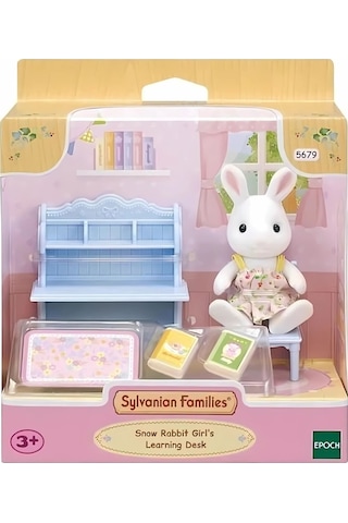 Sylvanian Families Kar Tavşan Kız Ve Çalışma Masası 5679 Sylavanian Families