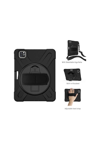 iPad Uyumlu  10.2 8.nesil Eva Boxer Tablet Silikon - Gri Arka Kapak