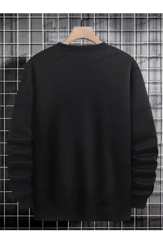 Startmore Y2k Unisex Bear & Fan Sweatshirt Kod 1549 Beyaz Siyah