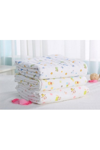 Suntek Bebek Müslin Kese Ve Havlular Pamuklu Bebek Mendili Ve Çok Renkli