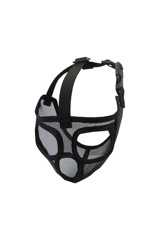 Homyl Ayarlanabilir Pet Köpek Maskesi Anti Tam-örgü-siyah-s