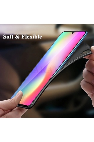 Honor 10 Lite Kamera Korumalı Kaliteli Soft Kılıf Siyah