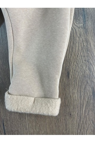 Bebicix Oversize Şerit Detaylı Yumuşak Doku Bereli Erkek Bebek 3'lü Takım Kahverengi