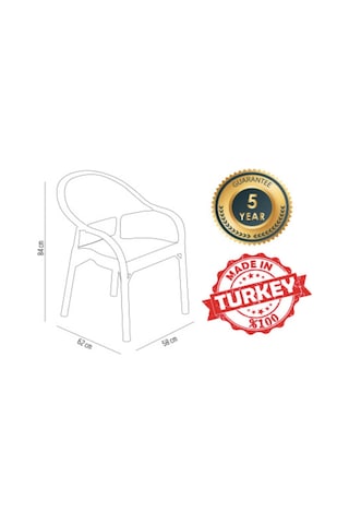Sermer Pazarlama Bambu Desenli Masa Sandalye Seti 2 Sandalye + Yuvarlak Masa Şık Ve Dayanıklı Tasarım Kahverengi