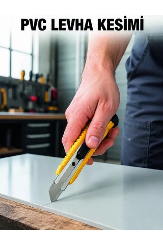 Northcity 5 Li Profesyonel Metal Falçata Seti Ergonomik Saplı Çok Amaçlı Kesici Maket Bıçağı