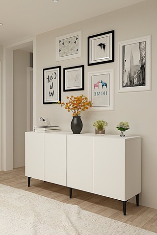Ka1599b Aplos Konsol Ve Tv Sehpası Beyaz 150cm