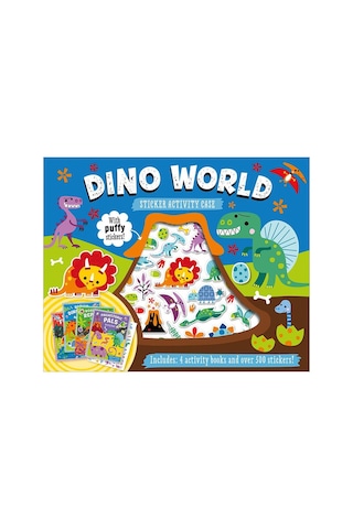 Puffy Stickers Dino World Sticker Activity Case