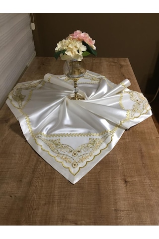 Gelin Damat Boncuklu Gold Altın Çeyiz Bohça