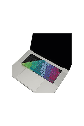 Macbook Klavye Koruyucu Arapça Baskılı Uk-ters L Enter Uyumlu Ultra İnce Hafif Yıkanabilir Silikon Klavye Filmi Air 13,6-15,3inç- Pro 14,2-16,2inç M1-m2-m3-m4-m5 Pro Max Uyumlu Pembe Yeşil