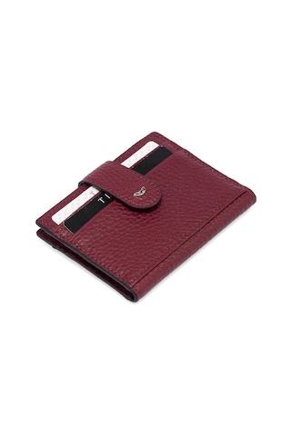 Tergan Bordo Deri Erkek Kredi Kartlık - S1kk00001617-m71 Bordo
