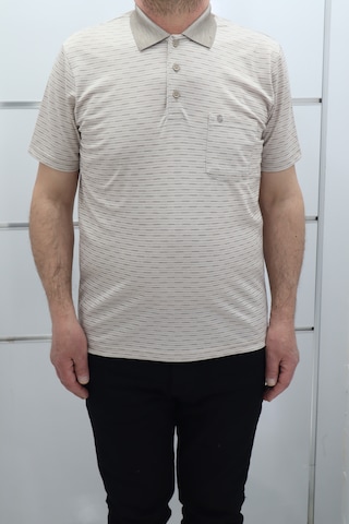 Becces Dmctekstil Erkek 001 Desenli Klasik Kesim Rahat Kalıp Tek Cepli Polo Yaka T-shirt Açık Kahverengi