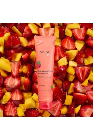 Boka Kids Strawberry Mango N-ha Florürsüz Çocuk Diş Macunu 96gr