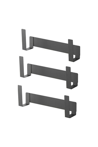 Dancemonkey 3 Adet Duvara Montajlı Karbon Çelik Tencere Kapağı Tutucu Diğer