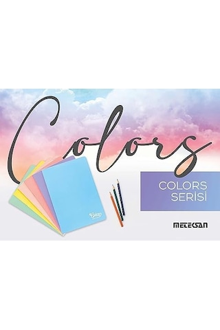 A4 80 Yaprak Kareli Defter 3&apos Lü Paket, Somon, Pembe, Mavi