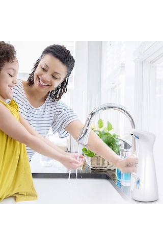 Ulzyvf Otomatik Sensörlü Köpük Sabunluk - El Dezenfektanı 200ml Beyaz Beyaz