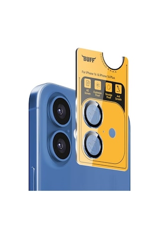 Apple iPhone Uyumlu 16 / Apple iPhone Uyumlu 16 Plus Metal Kamera 9h Lens Koruyucu Blue