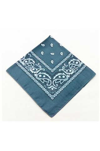 Melek Kare Bandana Fular Füme