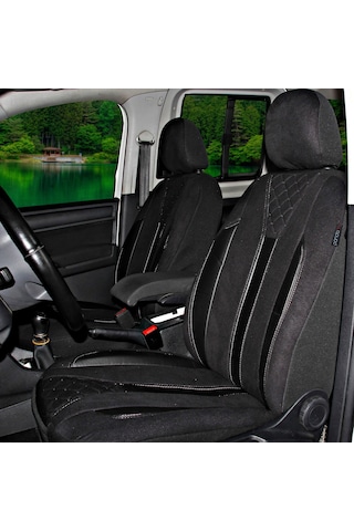 T1 Serisi Ford Tourneo Courier 2014+ Uyumlu Siyah Ticari Tay Tüyü Koltuk Kılıfı