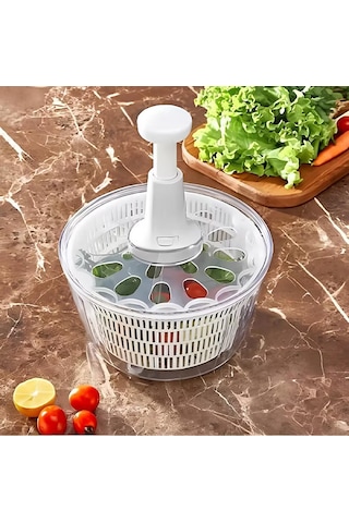 Manuel Sebze Salata Kurutucu 5 Lt. Ve Vakumlu Saklama Kabı 900ml