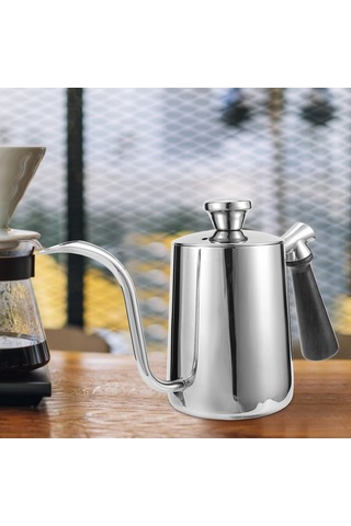 600ml Gooseneck El Yapımı Demlik Kaiyi Gosterildigi Gibi