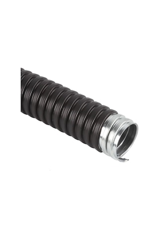 Has Light Pvc Kaplı İzoleli Çelik Spiral Boru 32 Mm 25 Metre Siyah