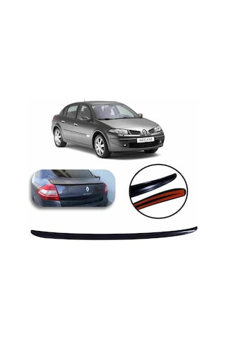 Renault Megane 2 Bagaj Üstü Spoiler Bagaj Çıtası Parlak Siyah 115